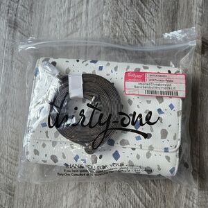 Thirty-One White and Gray Wristlet
